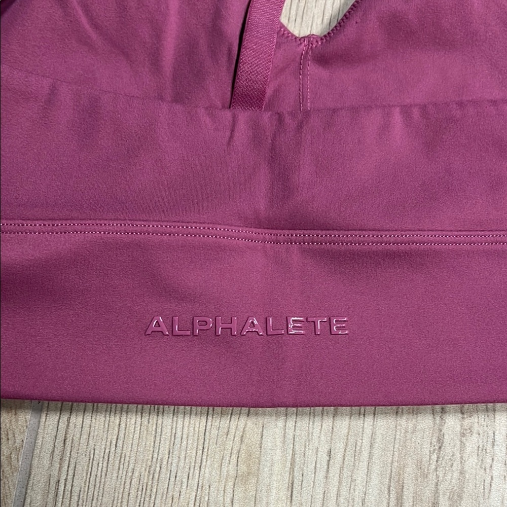 Alphalete Pink Racerback Sports Bra Intimates - Picture 3 of 4